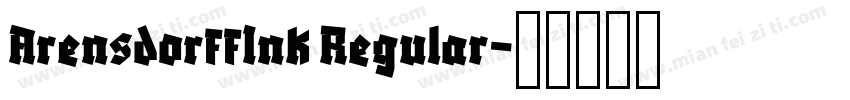 ArensdorffInk Regular字体转换